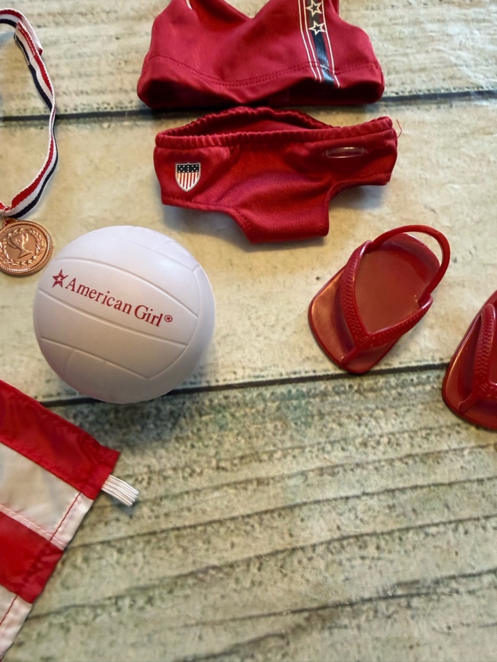 American Girl Team USA Beach Volleyball Set. Olympics / 12 items. Retired. - Picture 6 of 8